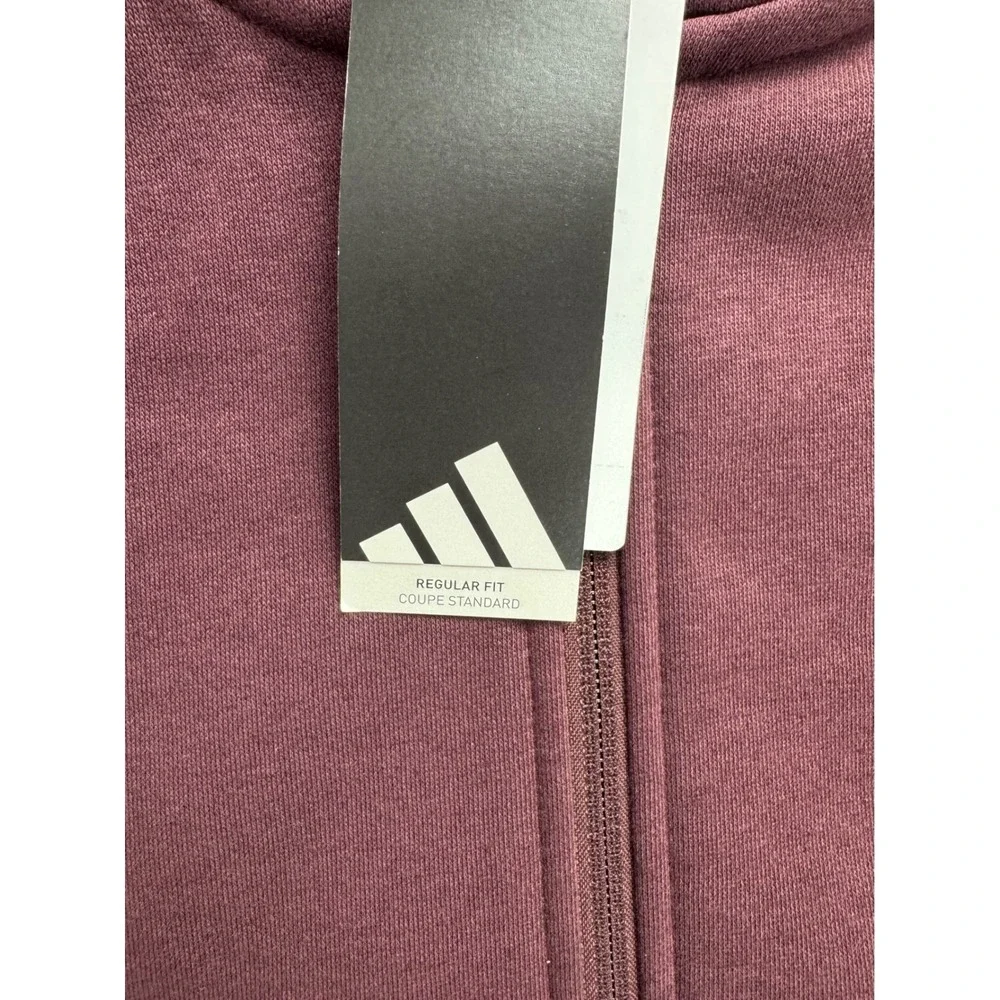 Adidas Men LT Regular Track Multi Sport‎ Full Zip Hoodie Aurora Ruby, soft cozy